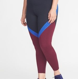 Color Block Compression Leggings